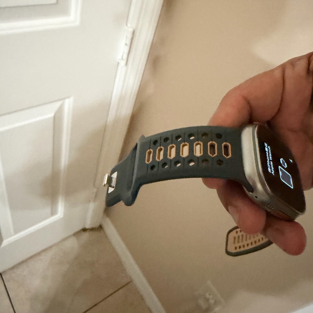 Apple Ultra 1 Smartwatch with Gray and Gold Accents